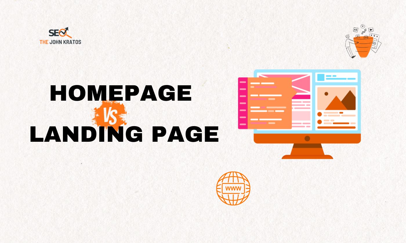 Homepage vs Landing Page - TheJohnKratos